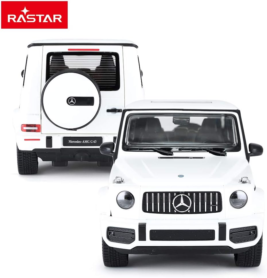 Ultimate Off-Road 1:14 Mercedes-AMG G63 Remote Control Car with Working Lights and Opening Doors - White 2.4GHz