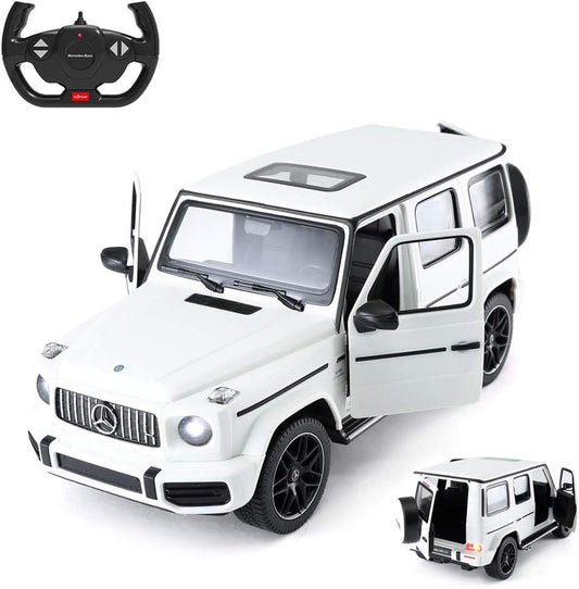 Ultimate Off-Road 1:14 Mercedes-AMG G63 Remote Control Car with Working Lights and Opening Doors - White 2.4GHz