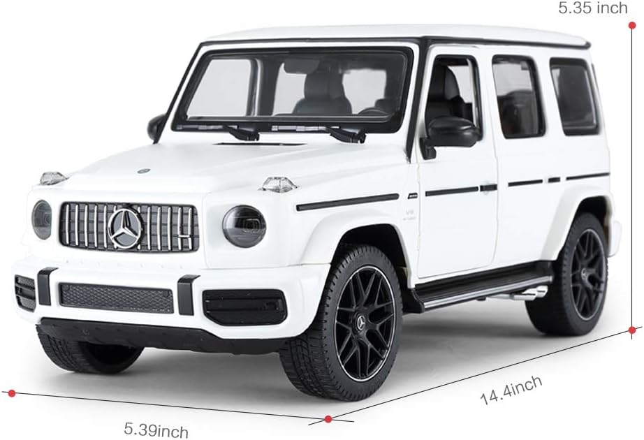 Ultimate Off-Road 1:14 Mercedes-AMG G63 Remote Control Car with Working Lights and Opening Doors - White 2.4GHz